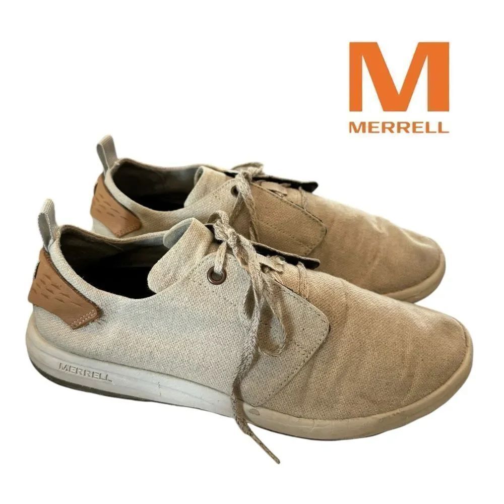 Merrell Women's Gridway Canvas Natural Sneakers Shoes 8